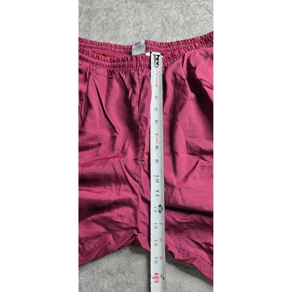 Vintage Nike Track Pants Mens Size XXL Burgundy Baggy Mesh Lined Windbreaker Y2K